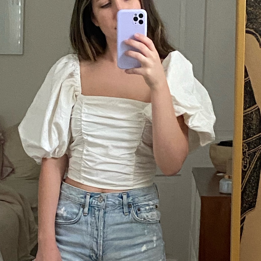 Sabo skirt puff sleeved top